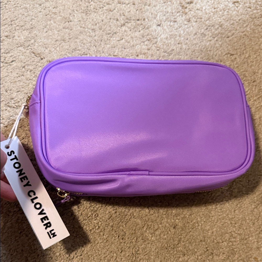 Stoney Clover Purple double zip  Pouch